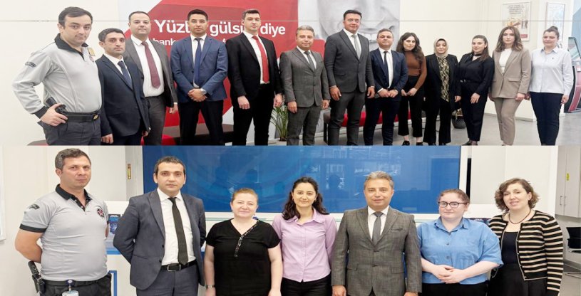 EVREN, ZİRAAT VE HALK BANKASI AYKOSAN ŞUBELERİNİ ZİYARET ETTİ