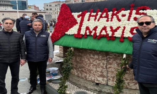 TAKSİM'DE 1 MAYIS KUTLANDI