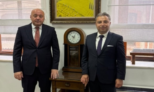 EVREN, ZİRAAT BANKASI KARAKÖY BÖLGE BAŞKANI ŞAHİN'İ ZİYARET ETTİ 