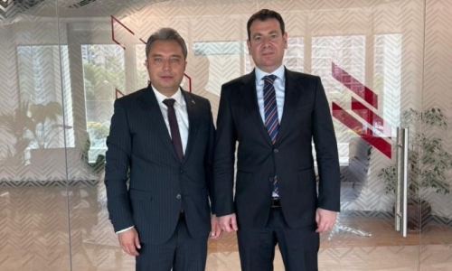 EVREN, ZİRAAT BANKASI  MASLAK BÖLGE BAŞKANI TARHAN'I ZİYARET ETTİ 