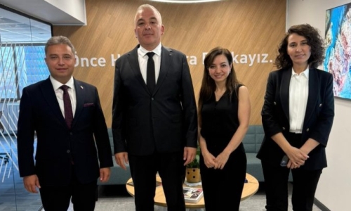 EVREN, HALKBANK İSTANBUL 1. BÖLGE KOORDİNATÖRÜ ÖPÇİN'İ ZİYARET ETTİ