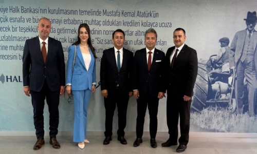 EVREN, HALKBANK TRAKYA BÖLGE KOORDİNATÖRÜ METİN'E 'HAYIRLI OLSUN' ZİYARETİNDE BULUNDU